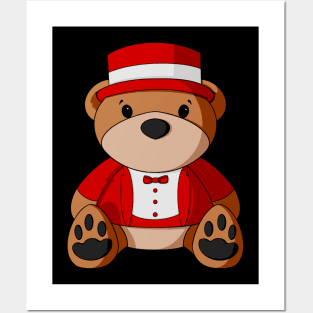 Circus Ringmaster Teddy Bear Posters and Art